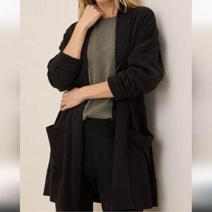 Pact Black Women's Cardigan Sweater